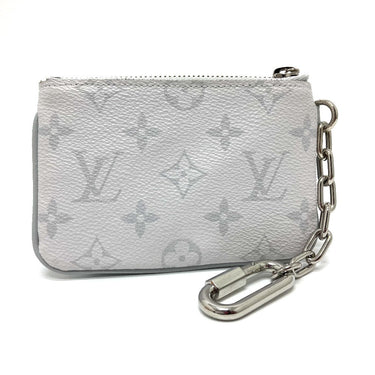 LOUIS VUITTON Coin case M67809 Monogram canvas white Coin Pocket Wallet Zipped pouch PM unisex(Unisex) Used Authentic